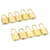 Louis Vuitton padlock 10set Gold Tone LV Auth cr879 Metal  ref.636665