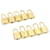 Louis Vuitton padlock 10set Gold Tone LV Auth cr880 Metal  ref.636667