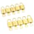 Louis Vuitton padlock 10set Gold Tone LV Auth cr885 Metal  ref.636673