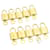 Louis Vuitton padlock 10set Gold Tone LV Auth cr888 Metal  ref.636675
