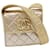 CHANEL Matelasse Shoulder Bag Lamb Skin Gold CC Auth 29567a Golden Leather  ref.636785