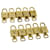 Louis Vuitton Vorhängeschloss 10Set Gold Tone LV Auth 29913 Metall  ref.636810