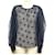 NEUF TOP LOUIS VUITTON TUNIC WITH POLKA DOT L 42 IN VISCOSE AND SILK BLUE TOP  ref.636858