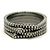 ANELLO ANTIFERRO REPOSSI 4 gradi d'oro 18K NERO E DIAMANTI 1.55cts T52 Squillare - vista 2
