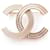 Other jewelry NEW CHANEL LOGO CC BROOCH IN GOLD METAL GUILLOCHE NEW GOLDEN BROOCH  ref.636906