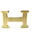 Hermès NEW HERMES H BELT BUCKLE 32 MM GOLD METAL BRUSHED GOLDEN BUCKLE BELT  ref.636919