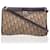Christian Dior Vintage Brown Logo Canvas Tapestry Shoulder Bag Cloth  ref.636952