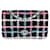 Chanel Navy Sparkle Tweed Classic Mini Rectangular Flap Bag Leather  ref.637031