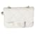 Bolsa Cinto Cinto Chanel Cinza Acolchoado Pele de Cordeiro Mini Branco Couro  ref.637067