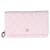 Chanel Pale Pink Quilted Caviar Wallet On Chain Leder  ref.637118
