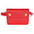 Hermès Hermes Vintage Rouge Vif Courchevel Pochette Marsupio Ghw Rosso  ref.637120