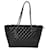 Chanel Paris-Cosmopolite-Einkaufstasche aus schwarzem, gestepptem Kalbsleder Kalbähnliches Kalb  ref.637130