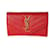 Saint Laurent Cartera compacta Grain De Poudre Monogram roja  ref.637132