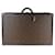 Bauletto Louis Vuitton Macassar con monogramma e pelle nera Alzer 70  Marrone  ref.637145