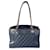 Chanel Navy Quilted Leather Mademoiselle Vintage Shopping Tote  Blue  ref.637216