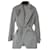 YSL Yves Saint Laurent chaqueta gris perla + cinturón T40 como nuevo Poliéster  ref.637342
