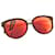 Dior Óculos de sol Vermelho Acetato  ref.637470