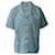 Camisa abotonada de popelina floral de algodón orgánico azul claro Ganni  ref.637508