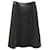 Alice + Olivia Alice & Olivia Studded Midi Skirt in Black Leather   ref.637573