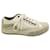 Chloé Chloe Clint Niedriger Sneaker aus cremefarbenem Polyester Weiß Roh  ref.637588