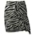 Falda de viscosa negra con estampado de cebra y volantes Jerine de Isabel Marant Etoile Negro Fibra de celulosa  ref.637613