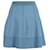Sandro Paris Knitted Flared Skirt in Blue Viscose Cellulose fibre  ref.637628
