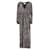 Ba&sh Metallic Floral Print Maxi Dress in Silver Polyester  Silvery  ref.637657