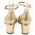 Valentino Tango Ankle Strap Pumps in Gold Leather - view 6