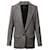 Isabel Marant Plaid Oversized Blazer in Grey Polyester  ref.637693