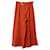 Staud Eris Wide Leg Pants with Belt in Orange Linen  ref.637694