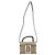 Bolsa a tiracolo com fivela prateada Boyy Fred em couro bege