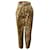 Calça cintura alta com cinto Ulla Johnson Lars em algodão com estampa animal  ref.637741
