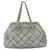 Chanel sac à main grand matelassé matelassé gris melon sac cartable en cuir souple B488   ref.639134