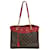 Borsa Louis Vuitton Monogram Canvas Pelle rossa Pallas Shopper Borsa a mano A853 auth Rosso  ref.639175