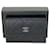 Chanel Wallet Classic Flap Quilted Black Lambskin Mini Wallet Tarjetero B491  Negro Cuero  ref.639204