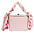 Alexander Mcqueen Pink Leather Scarf Box Bag   ref.639230