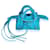 Balenciaga Bright Blue Crocodile-embossed Neo Classic Super Nano Bag   ref.639237