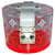 Louis Vuitton Rare White Red Plexiglass Scott Trunk Clutch Box Edizione Limitata Rosso Pelle  ref.639363