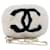 Chanel seltene Vintage Kaninchen Lapin Pelz Muff Tasche Handwärmer Weiß Leder  ref.639405