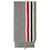 Thom Browne Aran Cable Scarf W/ Rwb Stripe In Merino Wool Grey  ref.639488
