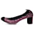 Chanel Heels Purple Leather Velvet  ref.639684