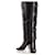 Chanel Boots Black Silvery Leather  ref.639904