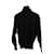 *  YVES SAINT LAURENT Turtleneck/Logo/Embroidery/Sweater (thin)/L/Wool/BLK/Estimated 90S Black  ref.639966
