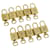 Louis Vuitton padlock 10set Padlock Gold Tone LV Auth 31380 Metal  ref.640022