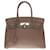 Splendid Hermès Birkin handbag 30 in taupe Togo leather with white stitching, palladium silver metal trim  ref.640143