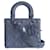 Lady Dior Ultramatte bag Grey Leather  ref.640149