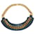 Fendi Necklaces Blue Gold hardware Leather Chain  ref.640332