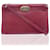 Christian Dior Bolsa de Ombro Vintage de Couro Borgonha Vermelho  ref.640919