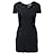 Sandro Paris Scoop Neck Dress in Black Viscose Cellulose fibre  ref.641226