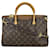Louis Vuitton Sac à main Pallas Mm Monogram Canvas & Brown Leather Tote Bag A652  Cuir Marron  ref.641273